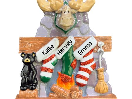 Moose Family of 3 Personalized Ornament Online Hot Sale