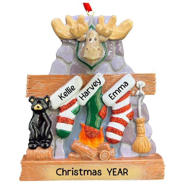 Moose Family of 3 Personalized Ornament Online Hot Sale