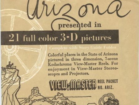 Arizona - View-Master 3 Reel Packet - vintage - ARIZ-1,2,3-S2 on Sale