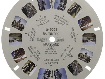 Baltimore, Maryland USA - View-Master SP Reel - vintage - (SP-9063) Online Sale