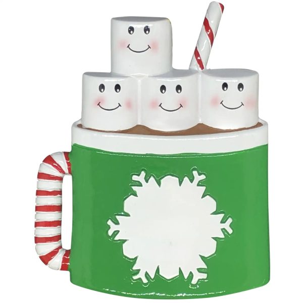 Hot Chocolate Family of 4 Christmas Ornament Online now