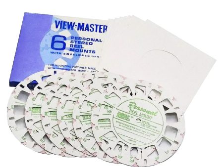 3D View-Master Blank Reel Mounts - For Your Images - Pack of 6 Complete Reels [Tyco era]- NEW For Sale