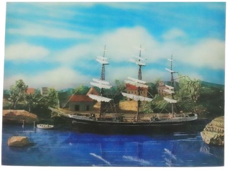 Clipper Ship at Anchor - 3D Lenticular Poster - 12 X 16 on Sale