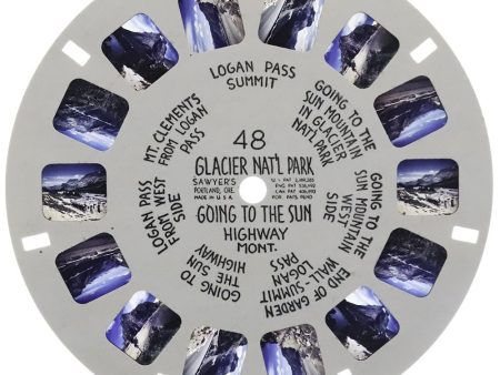 Glacier Nat l Park - View-Master Hand-Lettered Reel - vintage - (HL-48n) Online now