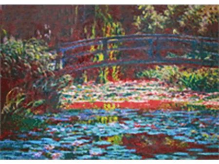 Claude Monet - Japanese Footbridge & Le bassin aux nymphéas - 3D Lenticular Postcard Greeting Card - NEW For Discount