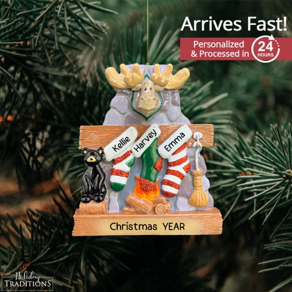 Moose Family of 3 Personalized Ornament Online Hot Sale