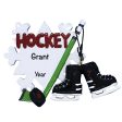 Ice Hockey Flake Personalized Ornament Online