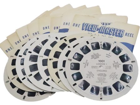 View-Master London Collection - 8 White Printed Reels Windsor Castle - Ceremonies Hot on Sale