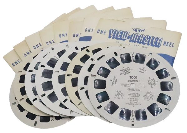 View-Master London Collection - 8 White Printed Reels Windsor Castle - Ceremonies Hot on Sale