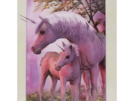 UNICORN Mother and Calf- 3D Lenticular Poster - 12x16 -  NEW Online Sale