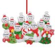 Personalized Snowman Family of 11 Christmas Ornament Discount