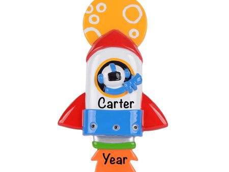 Space Rocket Christmas Ornament on Sale