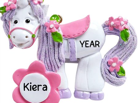 Unicorn Flowers Christmas Ornament Online