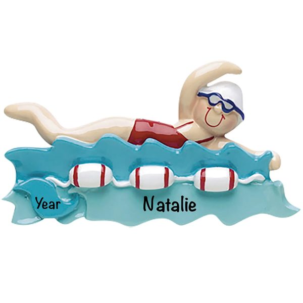 Swim Girl Christmas Ornament Online Sale