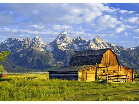 Tetons with Barn - 3D Lenticular Postcard Greeting Card - NEW Online