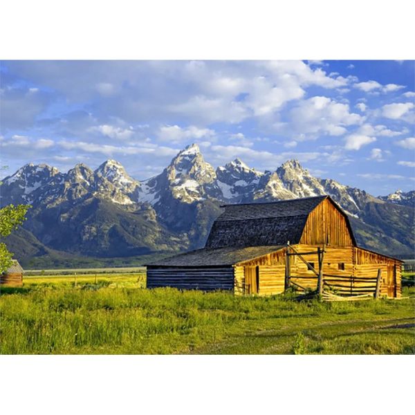 Tetons with Barn - 3D Lenticular Postcard Greeting Card - NEW Online