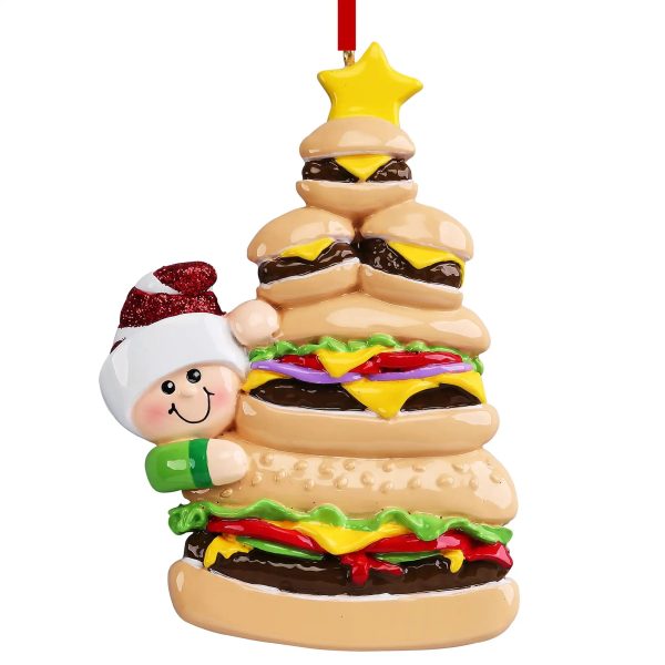 Burger Fast Food Christmas Ornament on Sale