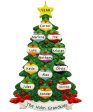 Green Glitter Tree Family of 12 Christmas Ornament Online Sale