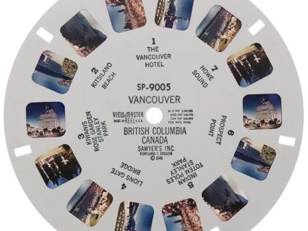 Vancouver British Columbia Canada - View-Master SP Reel - vintage - (SP-9005) Online Sale