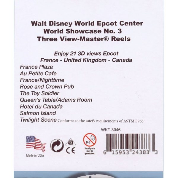 Epcot Center - World Showcase Number 3 - View-Master 3 Reel Set - AS NEW - 3046 Sale