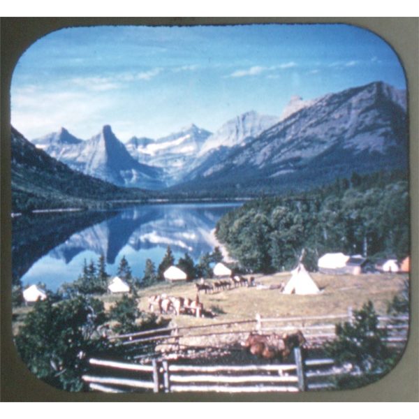 Glacier Nat l Park - View-Master Hand-Lettered Reel - vintage - (49n) on Sale