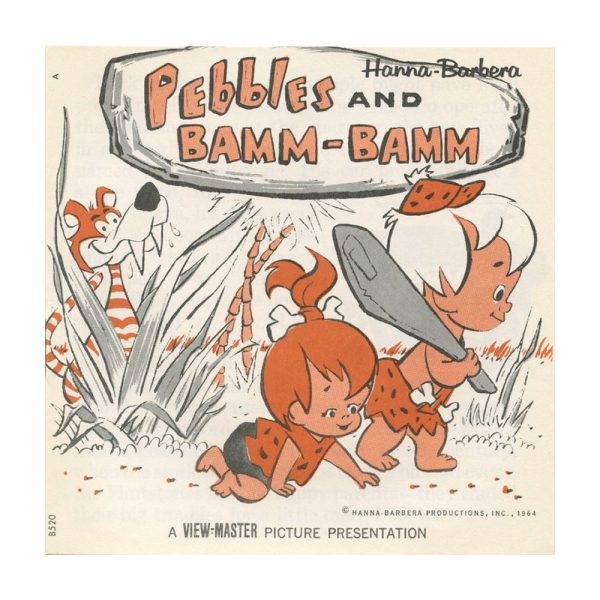 Flintstones Pebbles and Bamm-Bamm - View-Master 3 Reel Packet - 1964 - vintage - B520-G1A Sale