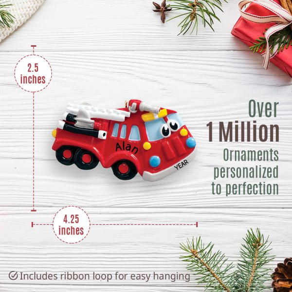 Fire Truck Toy Personalized Ornament For Discount