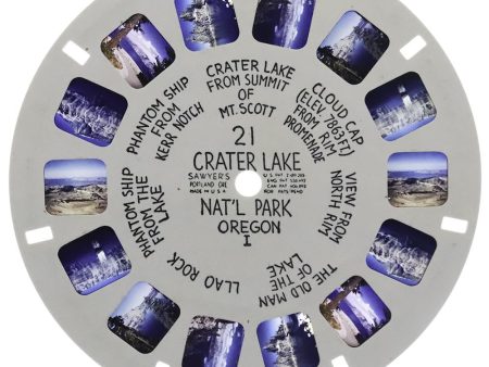 Crater Lake Nat l Park, Oregon - View-Master Hand-Lettered Reel - vintage - (HL-21n) Fashion