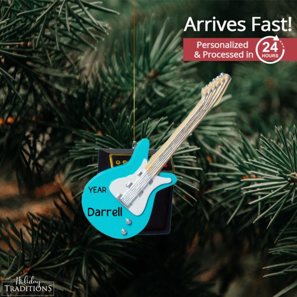 Electric Guitar 3D Christmas Ornament Online Sale