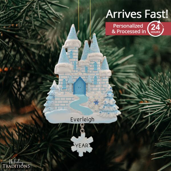 Frozen Ice Castle Christmas Ornament For Cheap