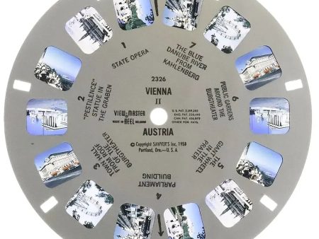 Vienna II - View-Master Printed Reel - 1958 - vintage - #2326 Sale