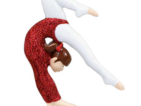 Gymnastics Girl Personalized Ornament - Glitter For Discount