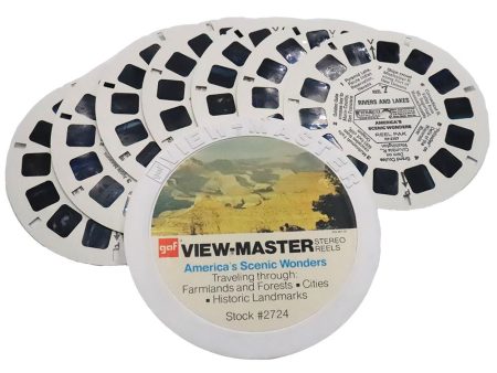 America s Scenic Wonders - 7 ViewMaster Vintage 3D Reels Plus Storage Case - vintage Online