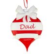 Dad Red Christmas Ornament For Cheap