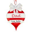 Dad Red Christmas Ornament For Cheap