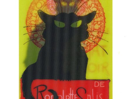 TOULOUSE-LAUTREC CAT - ( ART ANIMALS ) - Motion - 3D Lenticular Postcard - NEW Hot on Sale