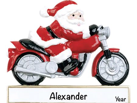 Santa Motorcycle Christmas Ornament Cheap