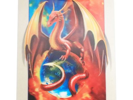 Dragon on the Earth - 3D Lenticular Poster - 12x16 Print - New Discount