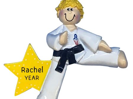 Karate Girl Personalized Ornament - Blonde Online