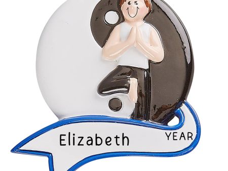 Yoga Yin and Yang Personalized Ornament Hot on Sale